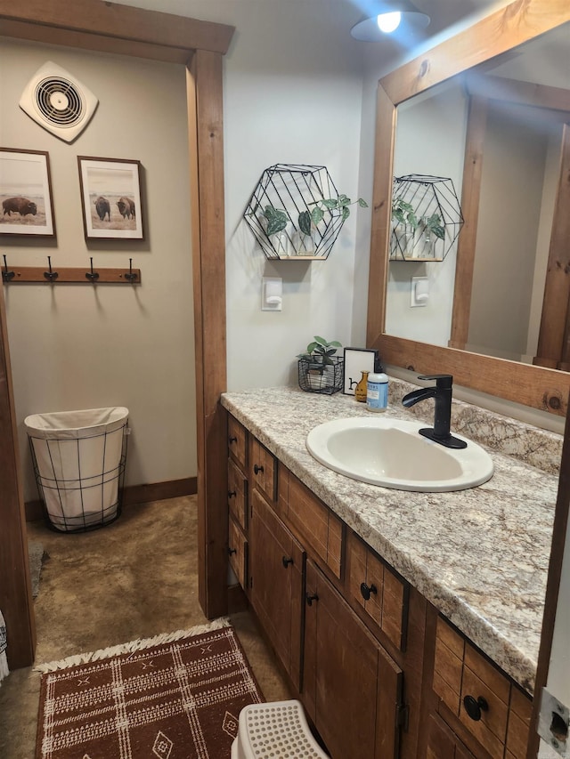 bathroom with vanity