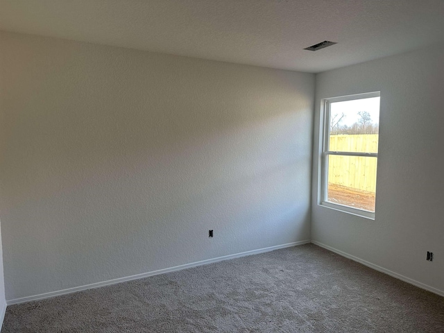 unfurnished room featuring carpet