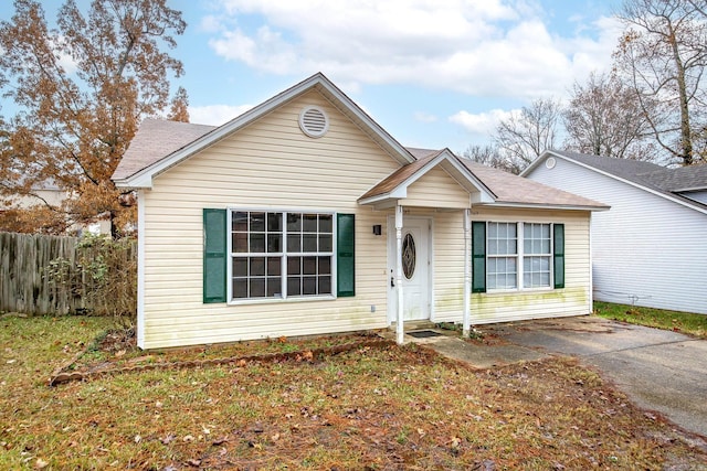 view of bungalow-style house