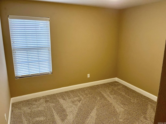 view of carpeted empty room