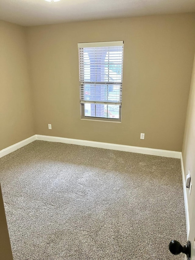 view of carpeted empty room