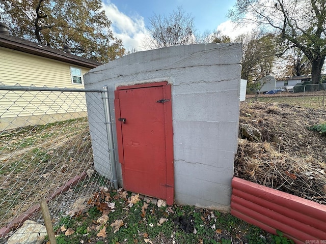 view of outdoor structure