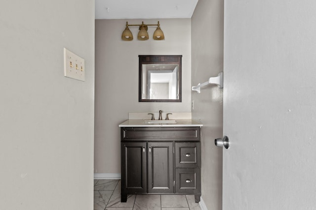 bathroom featuring vanity