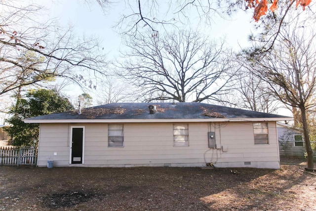 view of rear view of property