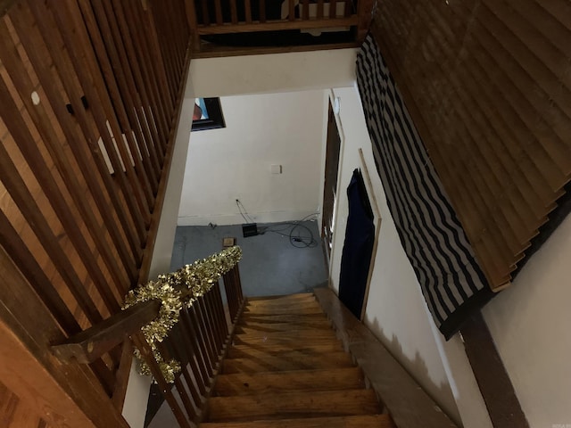 view of stairs