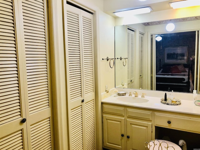 bathroom with vanity