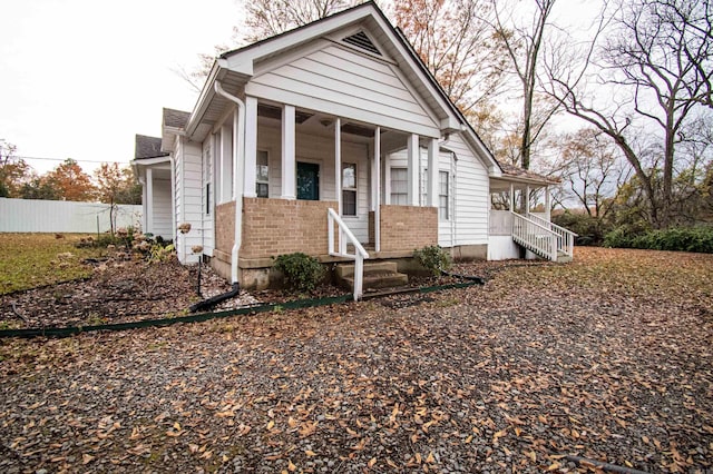 view of front of home