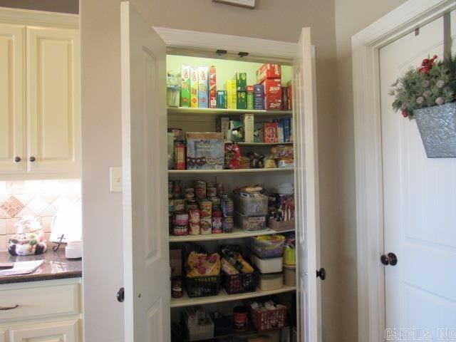 view of pantry