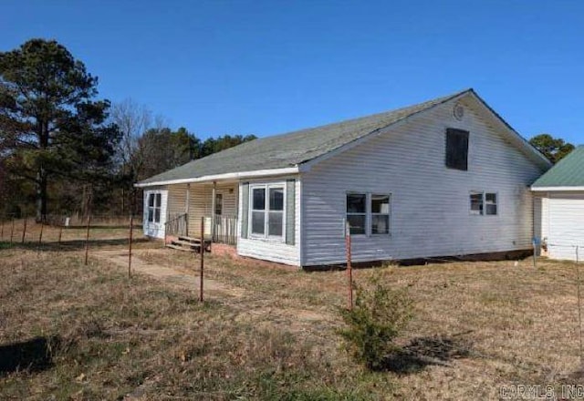 view of back of property