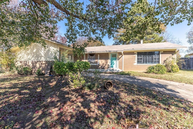 view of ranch-style home