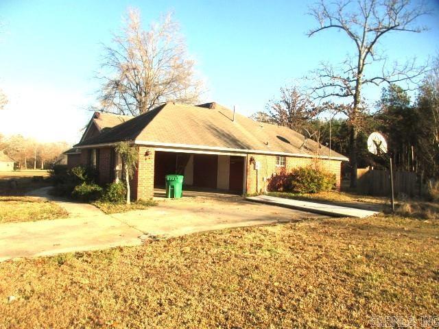 exterior space featuring a garage