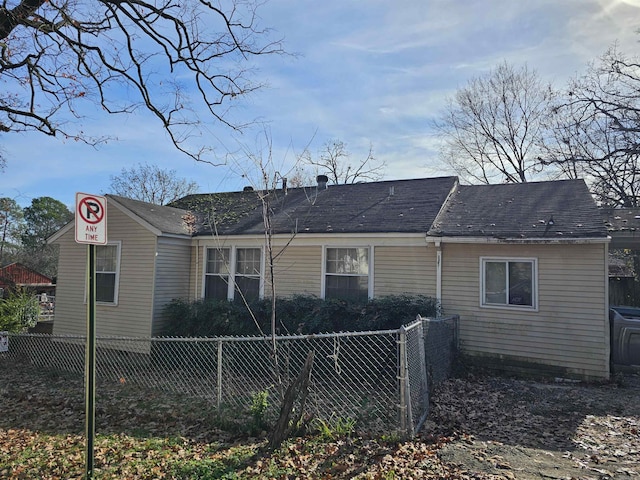 view of rear view of property