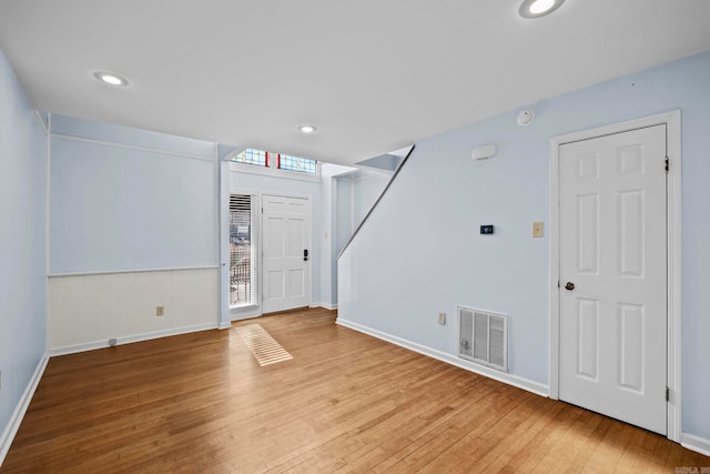 interior space featuring light hardwood / wood-style flooring