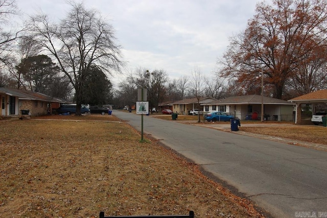 view of road