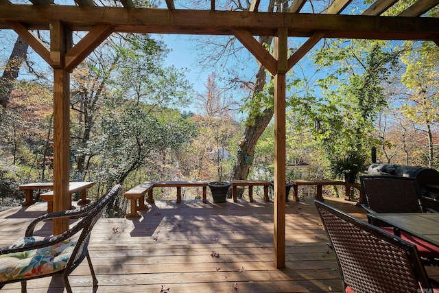 view of wooden terrace