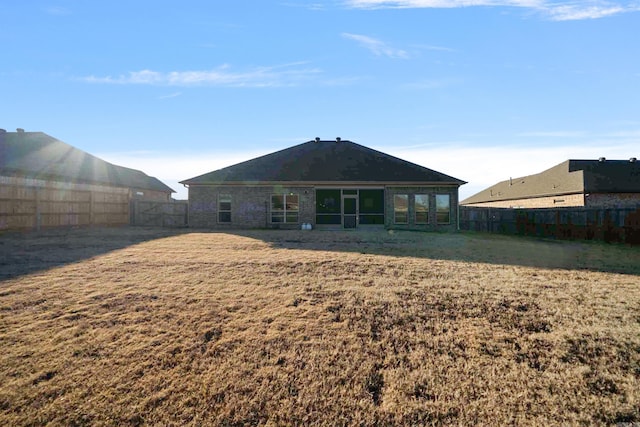 view of rear view of property