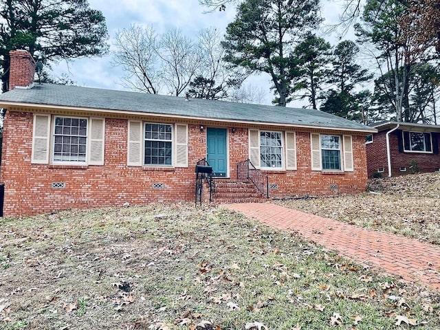 view of ranch-style home