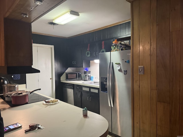 kitchen featuring sink and appliances with stainless steel finishes