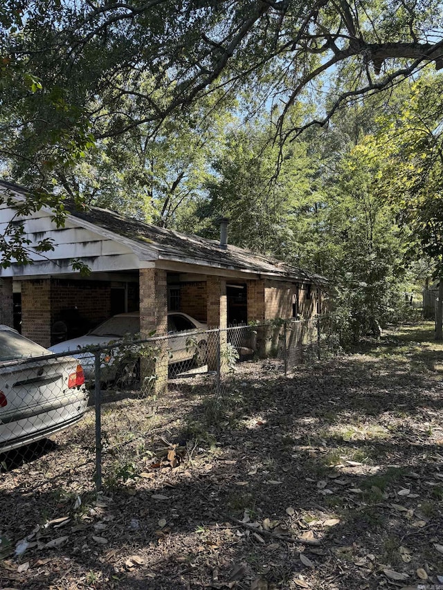 view of side of home