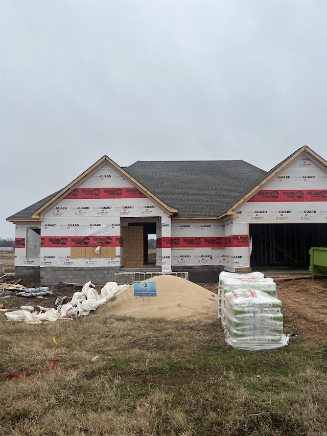 view of property under construction