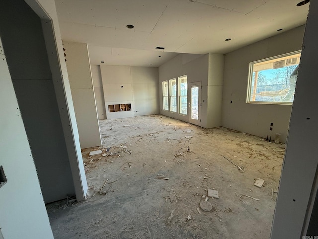 view of unfurnished living room