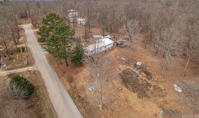 drone / aerial view featuring a rural view