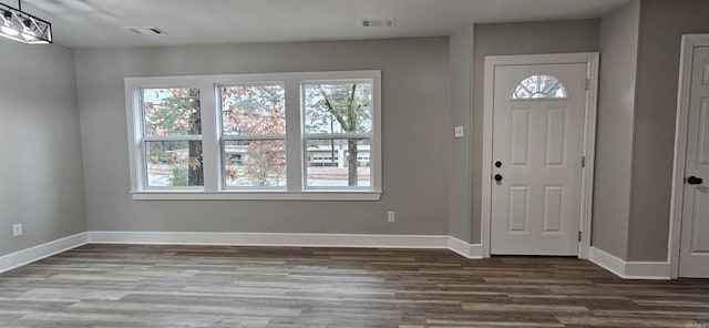 foyer featuring hardwood / wood-style flooring