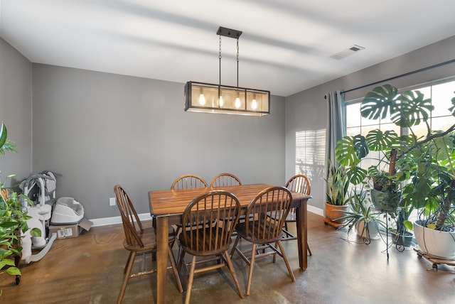 view of dining room