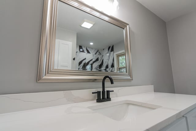 bathroom featuring vanity