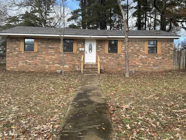 view of ranch-style home