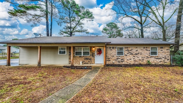 view of ranch-style home