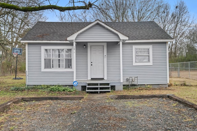 view of bungalow-style home