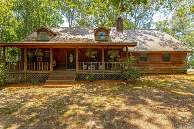 view of front of house featuring a porch