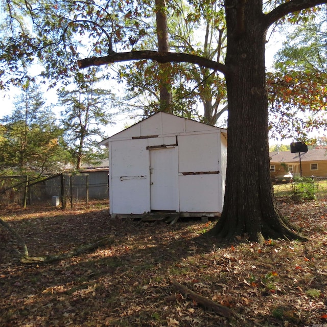 view of outdoor structure