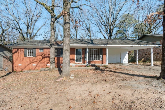 view of front of house with a carport