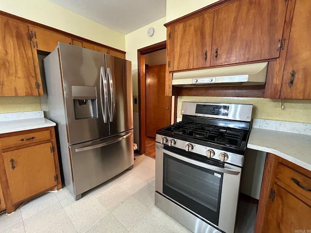 kitchen with stainless steel appliances