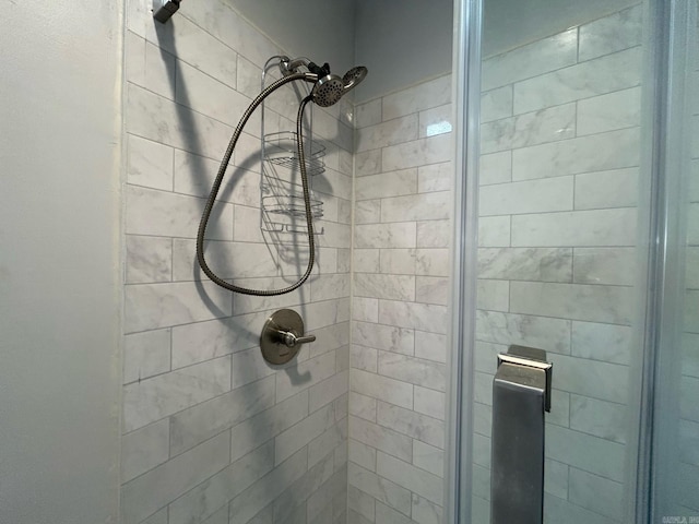 bathroom with an enclosed shower