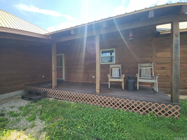 view of rear view of property