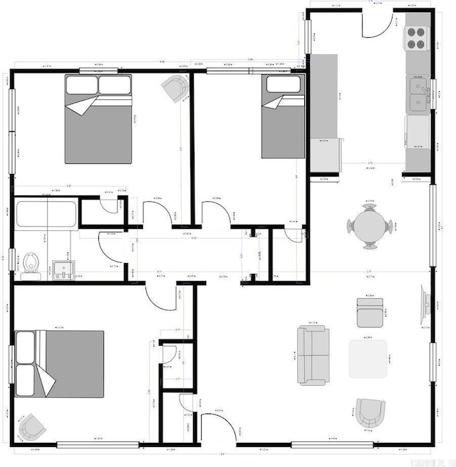 4110 W 23rd St, Little Rock, AR 72204 - floor plan