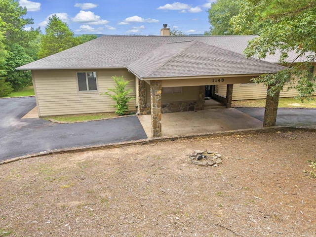 view of ranch-style house