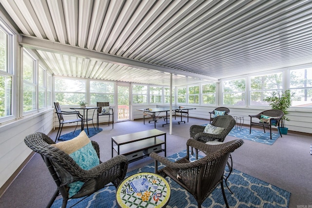 view of sunroom / solarium