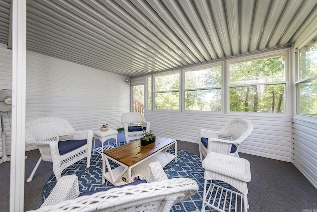 sunroom / solarium featuring a wealth of natural light