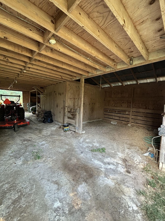 miscellaneous room with concrete floors