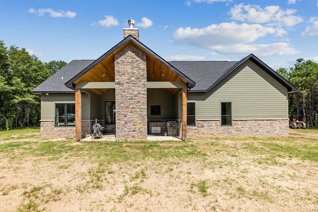 view of rear view of property