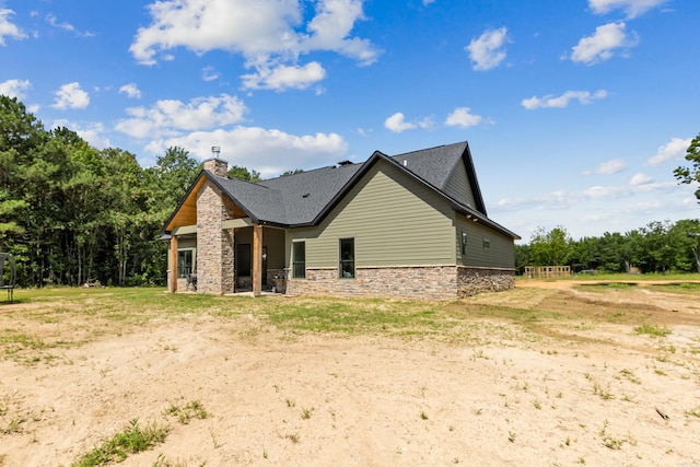 view of side of property