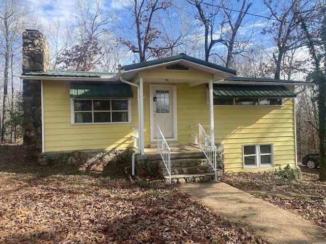 view of bungalow-style home