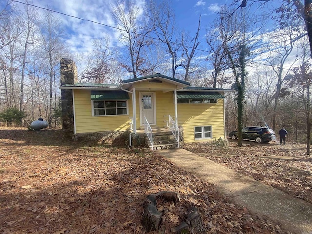 view of bungalow-style home