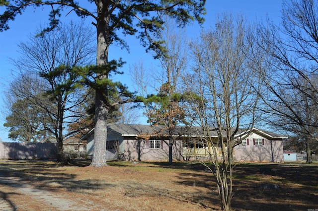 view of front of home