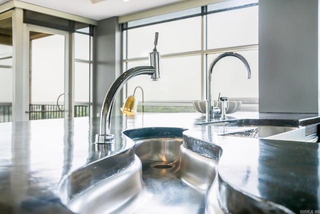 room details with white cabinets