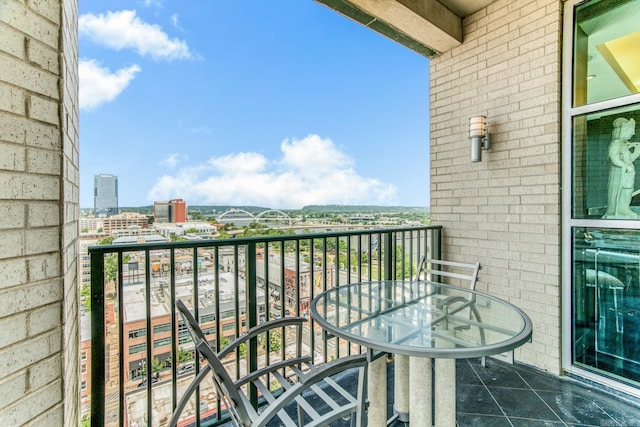 view of balcony